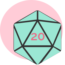 illustration d'un dé 20